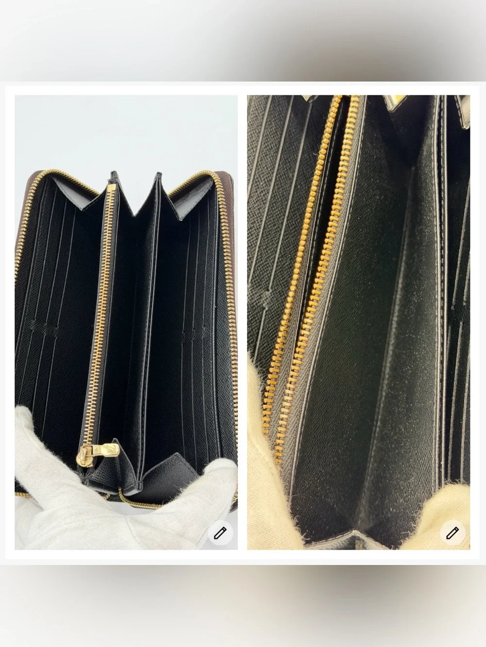 😍Louis Vuitton Giant Monogram Reverse Zippy Wallet FULL SET w/Box Dust Bag & COA - Picture 12 of 14